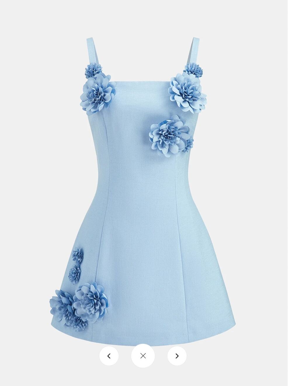 NWT Commense 3D Floral A-Line Cami Mini Dress Sz M
